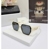 Kính mát nữ Dio D41 gọng vuông bản to màu đen , kem , đồi mồi tặng khăn