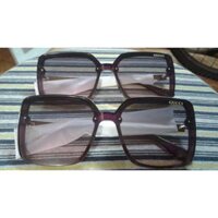 Kính mát nữ tròng vuông to màu tím-M45
