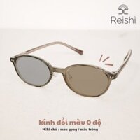 Kính mắt oval ngang đổi màu có ve REISHI 6110
