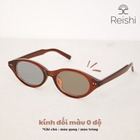 Kính mắt oval ngang phối mắt mèo đổi màu REISHI 3857
