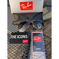 Kính mát Ray-Ban Aviator RB3025, màu nâu gradient, 58mm