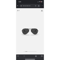 Kính mát Ray-Ban Aviator Classic RB3025 khung đen kim loại xanh, kính 58 mm