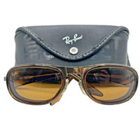 Kính mát Ray-Ban Bausch & Lomb Clear Brown Side Street W2662 Vtg 1990s có hộp đựng