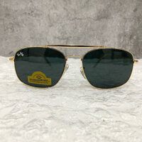 kính mát ray.ban 3560 tròng thủy tinh,gọng titan,tròng kính mắt vuông