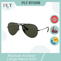 Kính mát Rayban Aviator Large Metal RB3025 L2823 Gọng đen mắt đen (size 58-14-135) Full Box