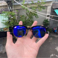 Kính Mát Rayban Clubmaster Tráng Gương Chống UV Cho Nam Nữ