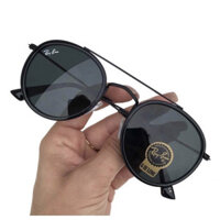Kính mát Rayban ống kính tròn thủy tinh đôi frl trung tính