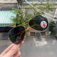 Kính Mát Rayban RB 3025 Aviator Lager Metal Chính Hãng Qua Sử Dụng Mắt Váng Dầu Chống Chói Gấp 2 Lần