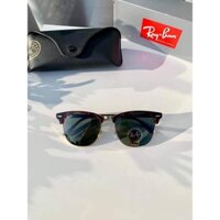 Kính mát Rayban RB3016F W0366 Clubmaster gọng nâu đồi mồi ⚜️Hàng Authentic⚜️