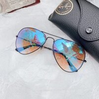 Kính Mát Rayban RB3025 002/40 58 Gọng đen mắt tráng gương xanh biển ( 58-14-135 )