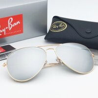 Kính Mát Rayban rb3025 3026 Gọng Kim Loại Bạc 666 2