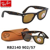 Kính mát Rayban Wayfarer Original RB2140 902/57, kính phân cực, kiểu dáng thoải mái (Rùa)