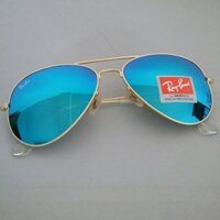 Kính Mát rayban _ x6is Tráng Gương Đính Pha Lê Xanh