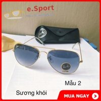 Kính mát thời trang nam nữ, tròng kính cường lực, gọng hợp kim chống gỉ, chống uv400, màu Sương Khói