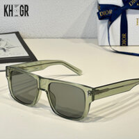 Kính mát thời trang nam nữ DIOR phong cách retro tròng mắt phân cực chống tia UV420 chất liệu nhựa acetate cao cấp