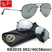 Kính mát thời trang RayBan Aviator RB3025 002/40 58 mm màu đen/kính gương cho nam nữ
