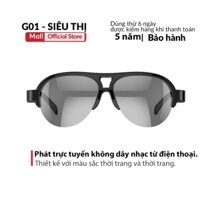 Kính Mát Thông Minh cảm ứng G01 bluetooth F08 Không Dây Tia Sáng Xanh Thích Hợp Khi Lái Xe làm việc
