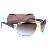 Kính mát unisex Ray-Ban RB3503L 112/13 màu vàng mờ-nâu đậm hình chữ nhật 64mm