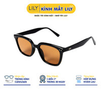 Kính mát vuông nam nữ LILY EYEWEAR chất liệu nhựa cao cấp cứng cáp chống tia UV400 kiểu dáng hiện đại thời trang KC2352