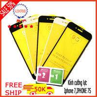 (Kính mới) IPHONE 7 IPHONE 7S kính cường lực IPHONE 77S full màn hình (tặng kèm giấy lau ướt lau khô) aloshop8686