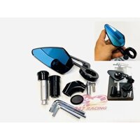 Kính M.View Lá Nhọn gắn Chân gương hoặc gắn Ghi đông các loại Xe Máy , Moto,Pkl