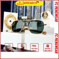 Kính nam gấp gọn 🔴💥𝑭𝑹𝑬𝑬𝑺𝑯𝑰𝑷💥🔴 Kính Cơn American Optical ( AO) Mỹ mắt kính thủy tinh gọng mạ vàng xi 20k chống tia UV400
