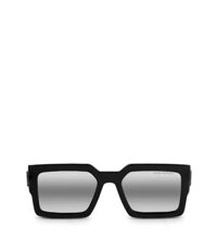 Kính Nam Louis Vuitton Class Square Transparent Black Silver