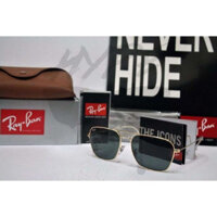 Kính nam rayban CARAVAN rb3136 Ống kính vàng đen chính hãng