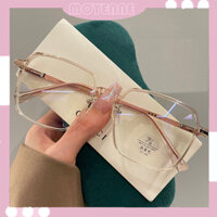 Kính nâu chống xanh thời trang hàn quốc gọng kính trong suốt thời trang phụ kiện đơn giản unisex 6 màu tùy chọn - Hàng m