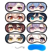 Kính Ngủ Bịt Mắt Che Mắt Ngủ Có Túi Gel Massage - Kính Ngủ 3D Hình Genshin