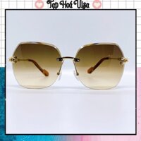 Kính nữ khoan đá nâu trà cực sang cho mọi khuôn mặt, kính tràn viền kiểu dáng đẹp sang chảnh phù hợp đi biển và dã ngoại
