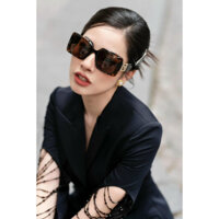 KÍNH NỮ MÁT - MẮT KÍNH THỜI TRANG GỌNG VUÔNG VERSACE VỀ MÀU BEO SIU SANG CHO NỮ P2