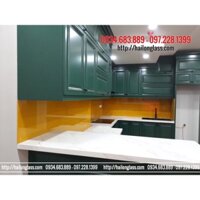 Kính Ốp Bếp Màu Vàng Nghệ Chính Hãng Kính Việt Nhật - Kính Hải Long Mã SKVN03