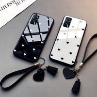 Kính Ốp Điện Thoại Tráng Gương Hình Trái Tim Cho oppo a16 a16e a16k a16s a53s a54 a54s a55 a55s a56