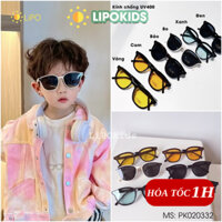 Kính râm bé trai, bé gái chống UV400, Kính mát trẻ em 2-6 tuổi PK020332 Lipokids