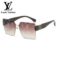 Kính Râm Chống Tia UV400 Cỡ Lớn Gọng Lớn In Logo LV Sang Trọng Thời Trang Cho Nam Và Nữ