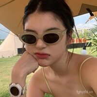 Kính râm gọng nhỏ Kính râm Nữ hình bầu dục Y2K chụp ảnh đường phố 2024 Kính râm mẫu mới mát mẻ ngọt ngào HOT GIRL Retro FOTO