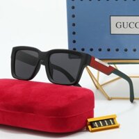 Kính râm GUCCI phong cách mới Thời trang Màu sắc cổ điển HT4111 Kính râm phù hợp đơn giản
