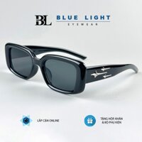 Kính Râm, Kính Mát Nam Nữ BLUE LIGHT, Mắt Vuông Chữ Nhật Dáng Nhỏ, Gọng Dày Cứng Cáp, Chống Tia UV 400