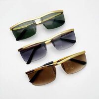 Kính râm Mắt vuông nửa viền thời trang đẳng cấp cho nam - Mắt Khói