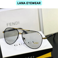 kính râm nam, kính mát thời trang nam, gọng hợp kim titan phối chữ siêu HOT, tròng kính chống ánh sáng xanh