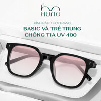 Kính râm Nam Nữ HUNO, Kính mắt má hồng, nổi bật má hồng mà không cần trang điểm, siêu nhẹ thoải mái - KR42