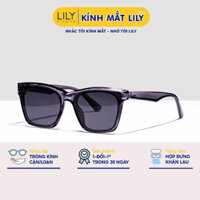 Kính râm nam nữ LILY EYEWEAR kính mát mắt vuông chống tia UV400 chống bụi đi đường bảo vệ mắt 3547