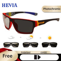 Kính râm phân cực HEVIA Photochromic Kính râm thể thao đi xe đạp Kính râm nam PG050