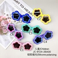 Kính râm phân cực trẻ em kính mặt trời Gọng kính Cô Gái Hoạt hình dễ thương bé gái trẻ em chống tia cực tím UV400/2.23