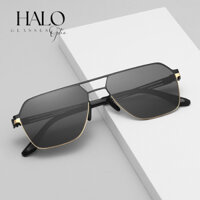 Kính râm phong cách hàn quốc thương hiệu Halo Optic mắt vuông mã W301A cho nam