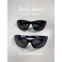 Kính Râm Thể Thao/ Vận Động Viên Dáng Ôm Cho Nam/ Nữ Đen, Xanh Đen