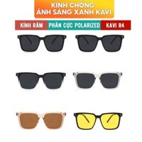 Kính Râm Thời Trang Kavi R4, Mắt Kính Mát Phân Cực Polarized Chống Chói Tốt, Gọng Nhựa Dẻo TR90 Chống Gãy Cao Cấp