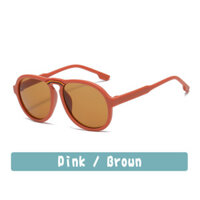 Kính râm trẻ em gọng lớn mới cho bé trai và bé gái Kính râm đơn giản cầu vồng cá tính Kính râm trẻ em dễ thương