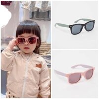 kính râm trẻ em kính mát thời trang gọng vuông màu sắc cho bé